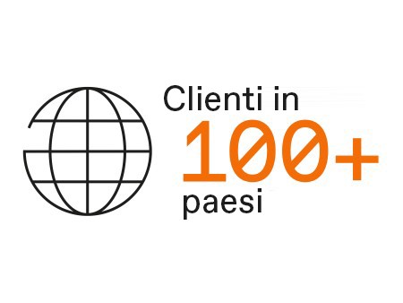 Clienti in 100+ paesi