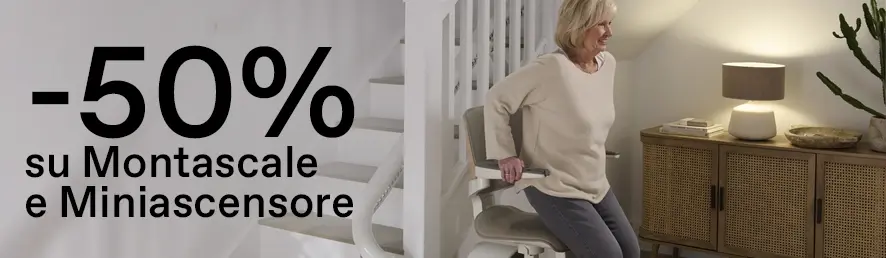 Detrazioini al 75% sui montascale a poltroncina