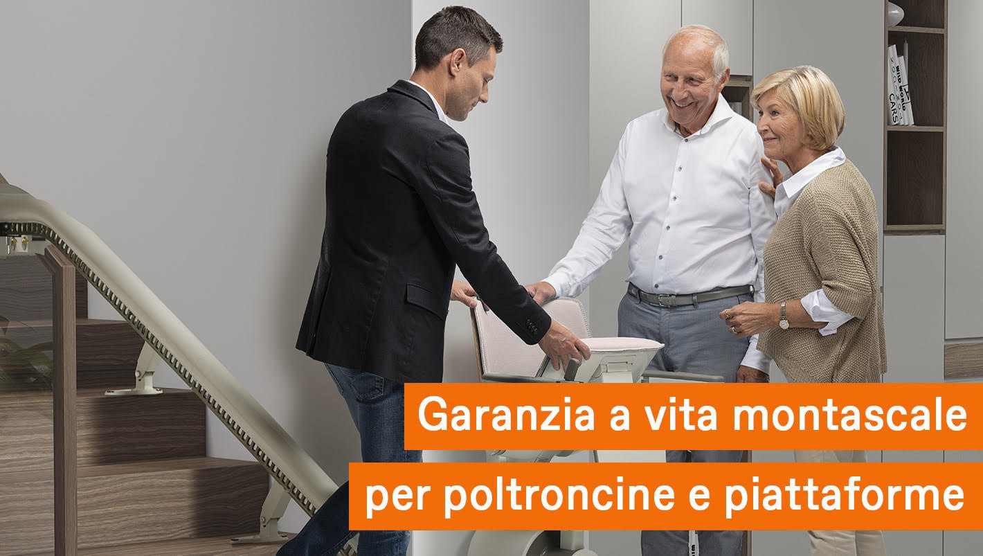Montascale TKE: Garanzia a vita